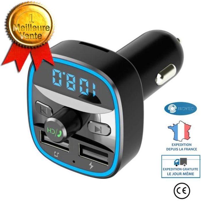Bluetooth voiture kit main libre allume cigare - Cdiscount