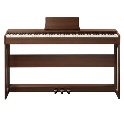 Piano électrique pour enfant avec 37 touches, batterie rechargeable, 8 rythmes et 22 chansons, base résistante en bois, support pour tablette ou partition, jouet éducatif musical pour enfants à partir