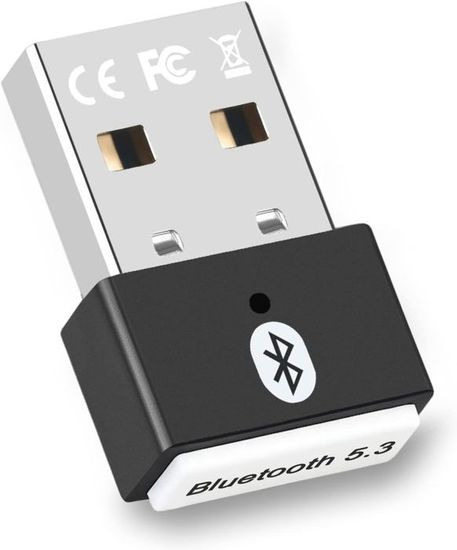 Adaptateur Bluetooth 5.3 Pour PC - Clé USB, Plug & Play, Compatible Windows, Connexion Jusqu'à 7 Appareils
