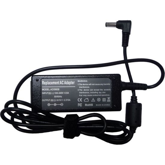 Chargeur Secteur 19V 2.1A Compatible ASUS Eee PC 1025C - Neuf Générique