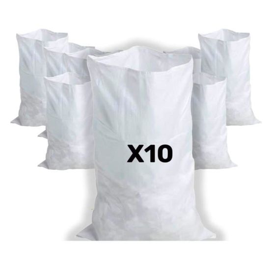 20 Sacs à Gravats 55x95cm 55kg - Sacs Polypropylène Tissé Réutilisables Chantier