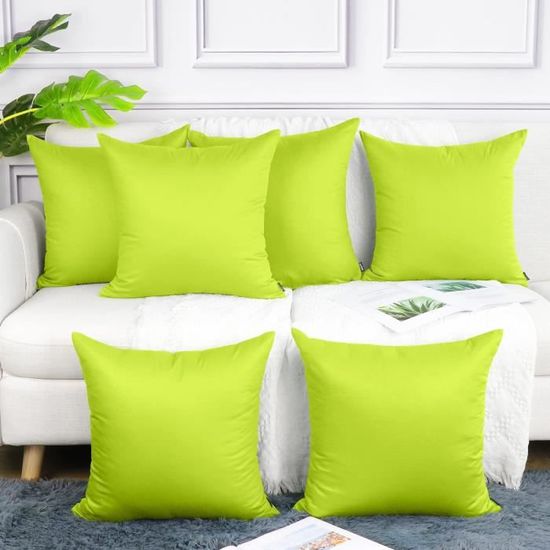 MIULEE Housses De Coussin Decoratives Rayures En Polyester Canapé Decoration Taie D'oreiller Classique Pour Salon Bureau Chambre 50x50 Cm, 2 Pièces Rouge Et Marron