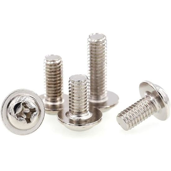 Vis cruciformes M10 en acier inoxydable 304 à tête fraisée