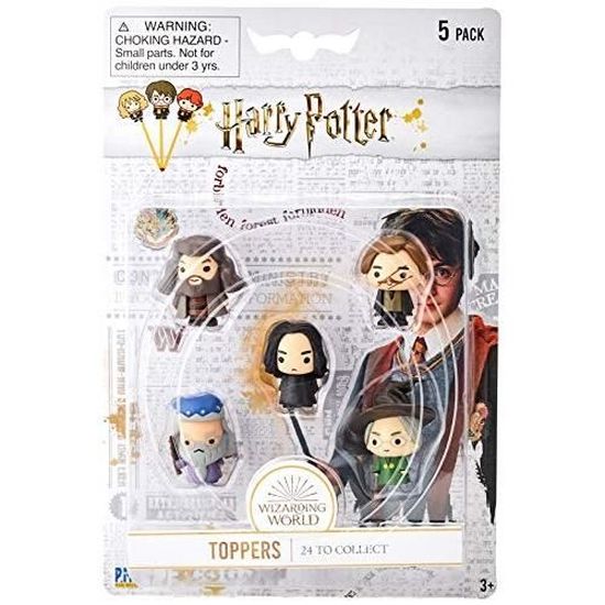 Jouet - BIZAK - Harry Potter Topper Pack de 5 - 5 personnages - Collection aléatoire - Mixte
