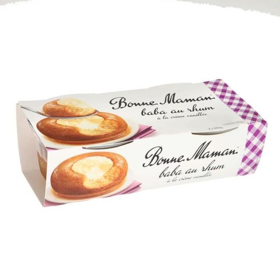 Bonne Maman baba au rhum 2x140g Cdiscount Au quotidien