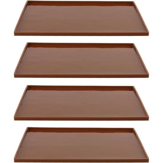Lot De 12 Feuilles De Déshydratation En Silicone | 37x29 Cm | Antiadhésif, Réutilisable, Sans BPA | Pour Fruits, Légumes, Viande - 12