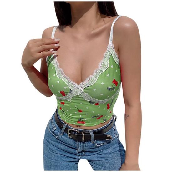 Inlzdz Enfants Filles Imprimé Lettre Débardeur Couleurs Contrastées