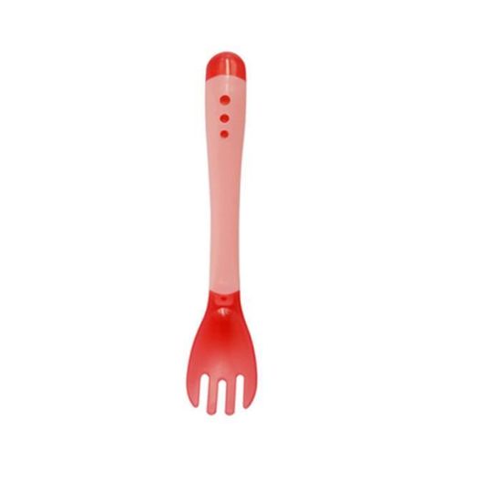 Cuillère Bébé En Silicone Avec Détection De Température | Ustensile D'alimentation Souple Et Sécuritaire - 5