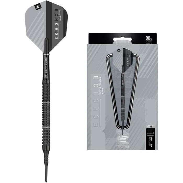WINMAU Advance 500 Series Lot de fléchettes à Pointe en Acier avec ailettes et tiges Bleu tungstène 24 g