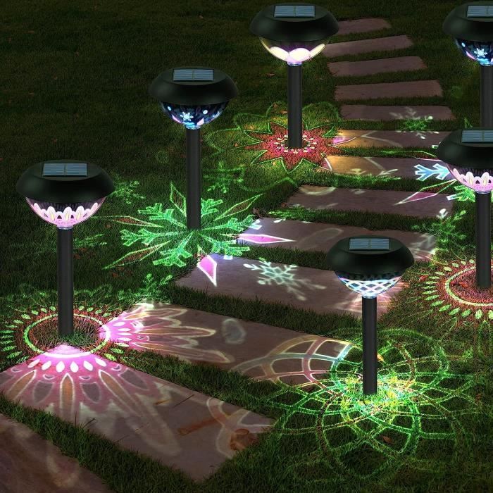Lumière Solaire LED Pour Allée, Jardin, Voie - Étanche, Automatique, Visible Jusqu'à 1000 M, Couleur Rouge/jaune/vert/bleu/blanc