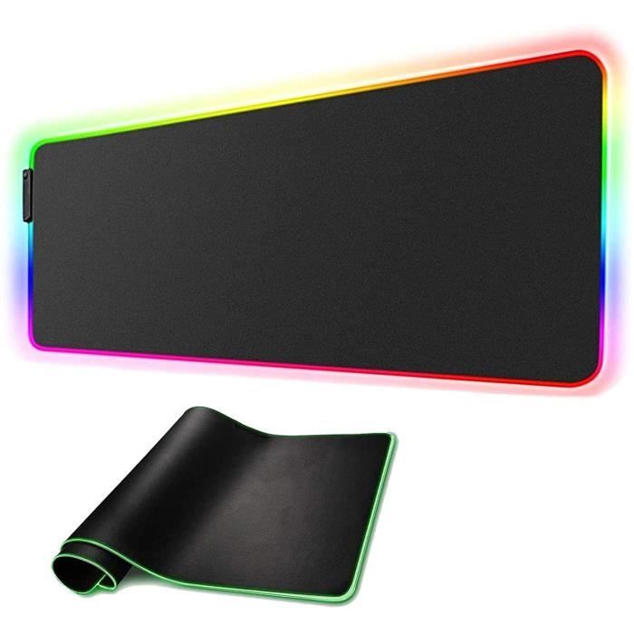 EMPIRE GAMING – Dark Rainbow Tapis de Souris Gamer – RGB LED 12