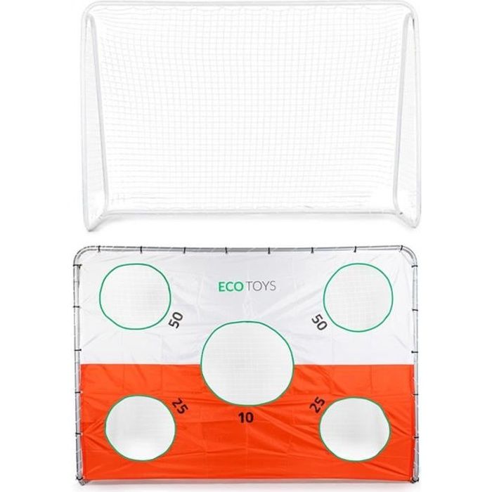 GOAL Cage de foot avec bâche d'entraînement et sac de rangement