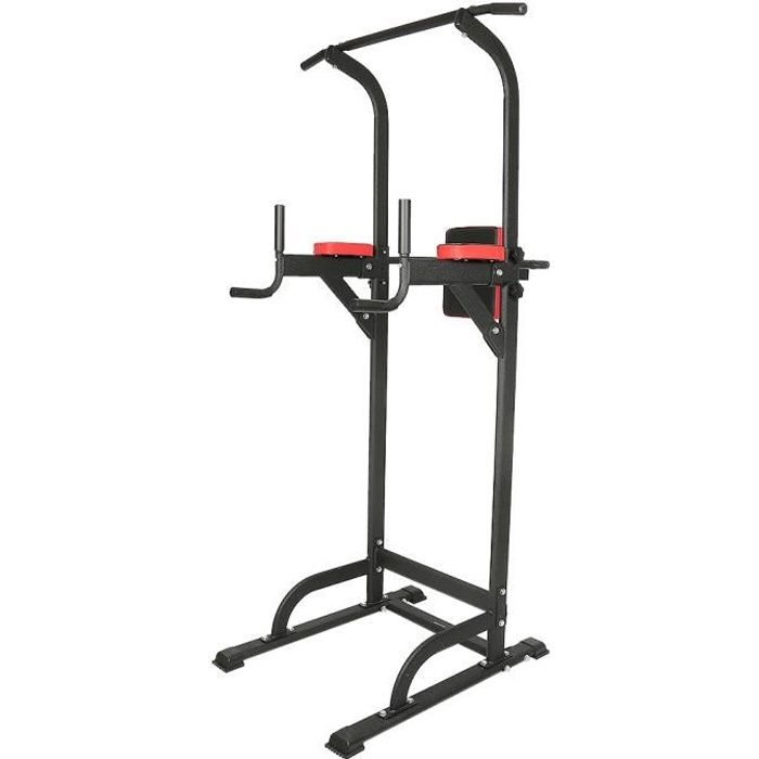 Multi-Function Power Tower, Chaise Romaine pour la Maison pour Fitness pour Dip Traction Élévation Hauteur Réglable 195-215cm