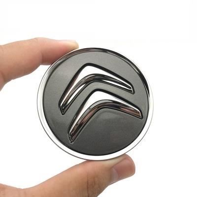 4pcs Cache moyeux Citroen Enjoliveurs de 60 mm pour C2 C4 C5 C6 C-Quatre Logo gris/chromé