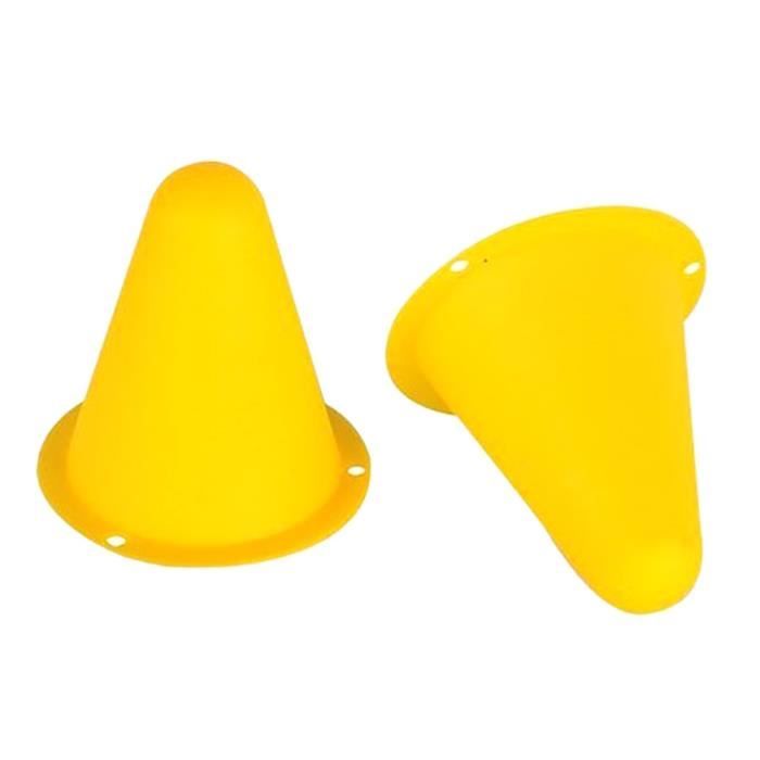 20 pcs Agility Maker Cônes pour Slalom Roller Patinage Formation Cône Sports@fose 733Jaune
