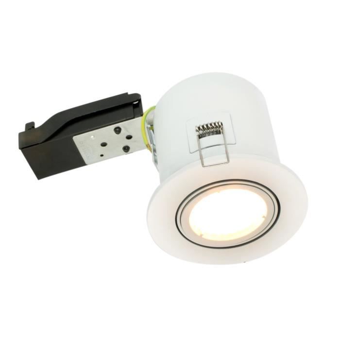 Spot BBC RT2012 orientable blanc Avec spot LED GU10 5w