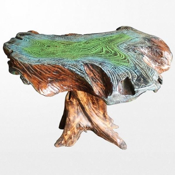 Somptueuse table en bois massif patiné