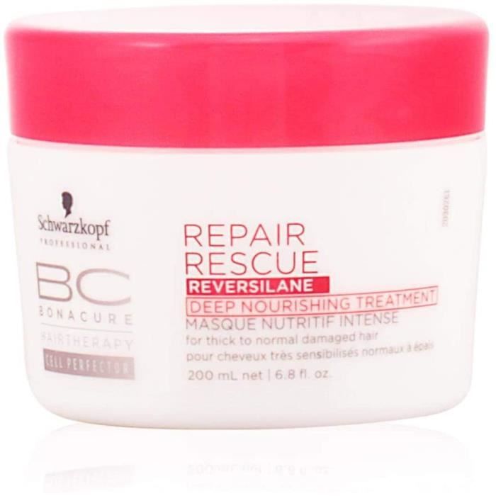 Soins des cheveux Schwarzkopf Professional - Masque pour Cheveux Sensibilisés - BC Bonacure Repair Rescue - 200 ml 46885