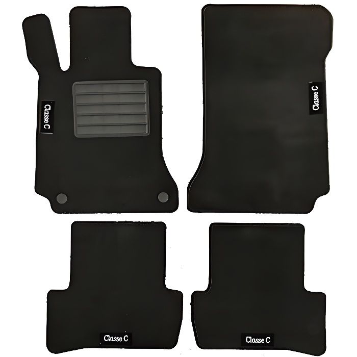 Jeu de 4 tapis moquette pour MERCEDES CLASSE C W204 DEPUIS 2007>2013