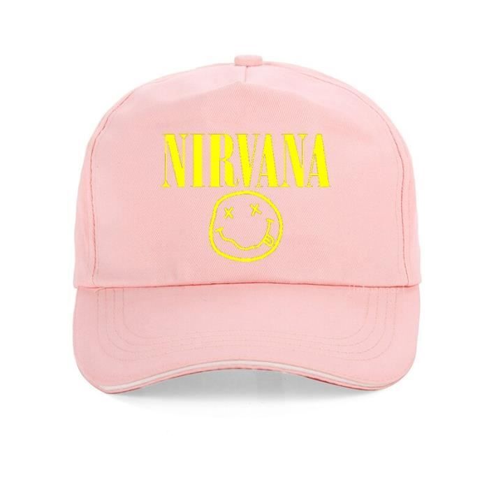 Nirvana casquette de baseball pour hommes et femmes, bande rock, chapeau imprimé pour papa, marque à Rose