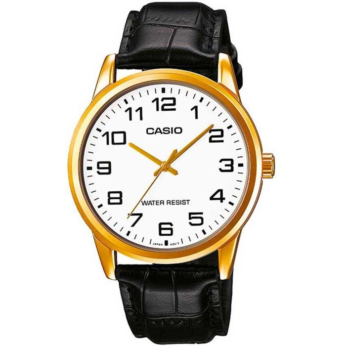 CASIO MTP-V001GL-7BMONTRE HOMME CLASSIC VINTAGE OR DORé POIGNET GRAND NOMBRES