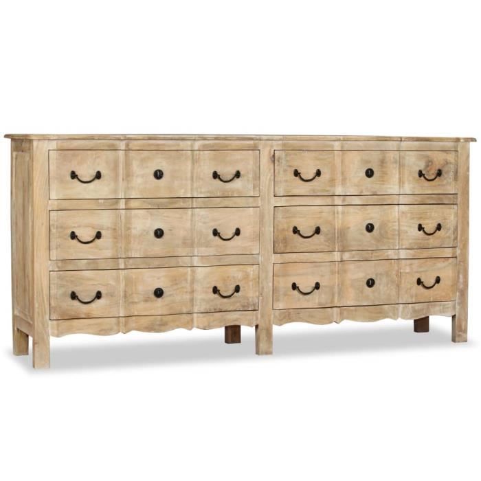 DEX® Buffet Bois de manguier massif 200 x 40 x 90 cm