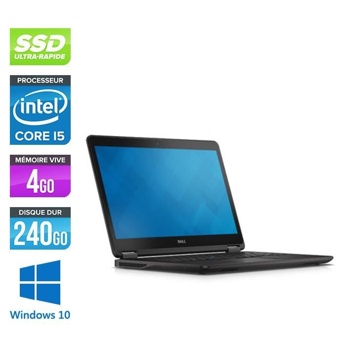 Pc portable Dell E7450 - i5 - 4Go - 240Go SSD - Windows 10