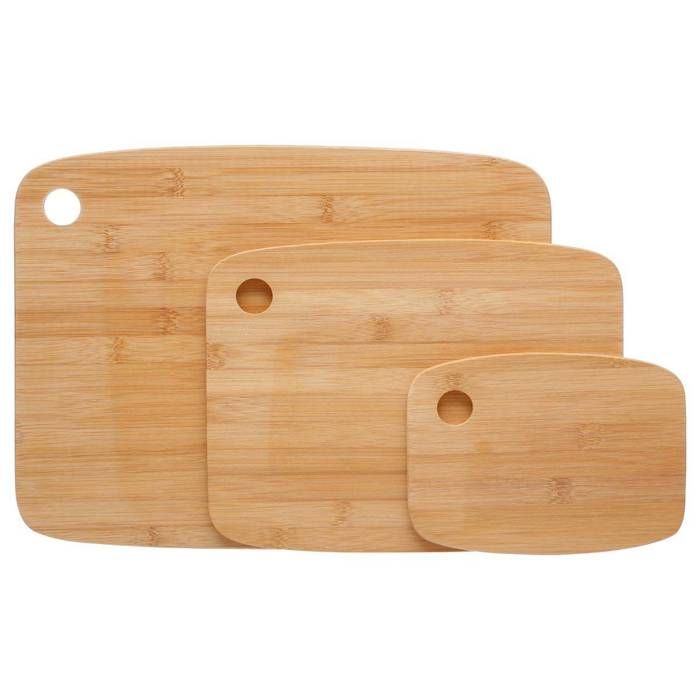 Lot de 3 planches à découper en bambou