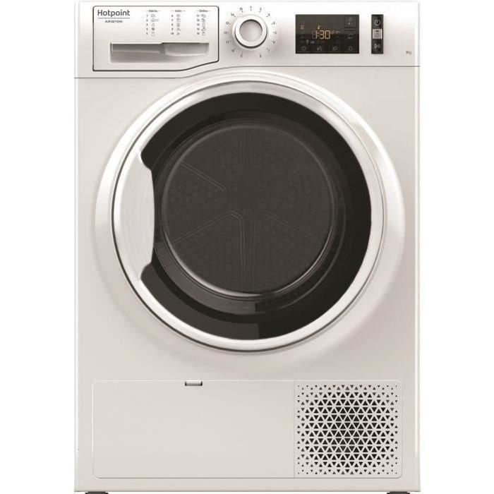 Sèche-linge pompe à chaleur HOTPOINT NTM1191WKEU - 9 kg - Induction - L60cm - Classe A+ - Blanc