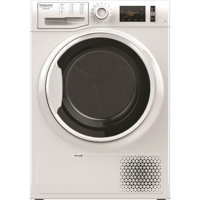 Sèche-linge pompe à chaleur HOTPOINT NTM1191WKEU - 9 kg - L60cm - Classe A+ - Blanc