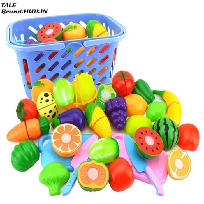 HUIXIN®23Pcs / Set Légumes De Fruits En Plastique Coupant Jouet Premier Développement et Éducation Jouet