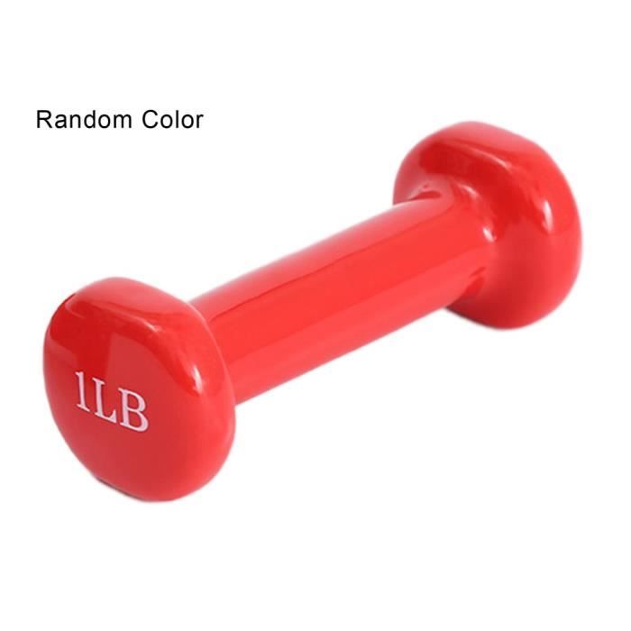 1LB Petit haltère musculation pour femme POIDS Fitness accessoires - 1 pcs - couleur alétoire