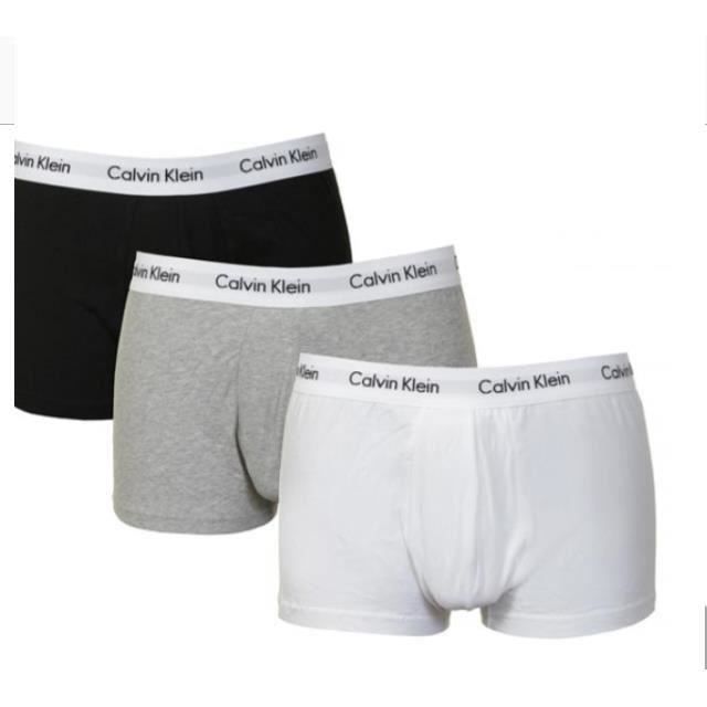 BOXER CALVIN KLEIN BLANC GRIS NOIR