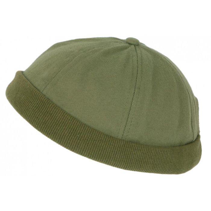 Bonnet Docker Vert en Coton Homme et Femme Mode Hodok - Taille unique - Vert