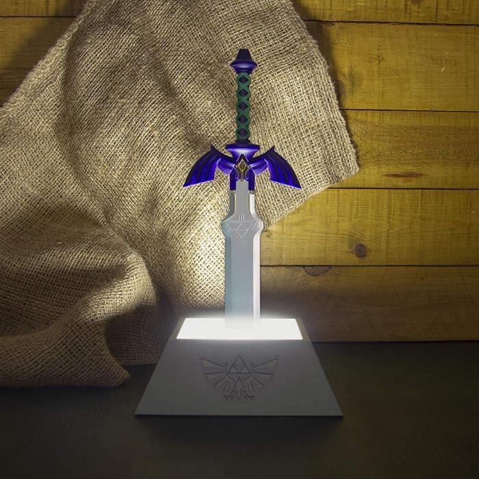 Lampe The legend Zelda Master sword triforce - Réplique 3D à led - USB ou piles