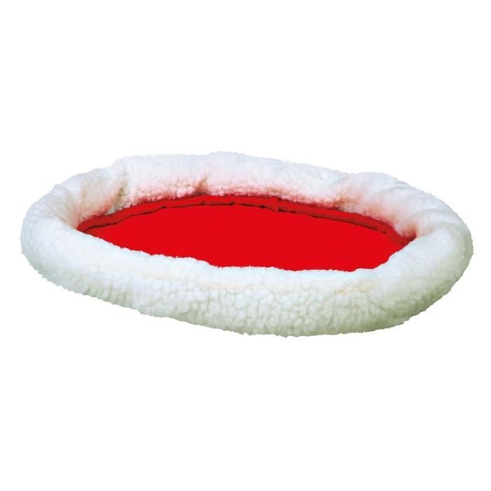 TRIXIE Lit douillet réversible 47 × 38 cm blanc/rouge pour chat