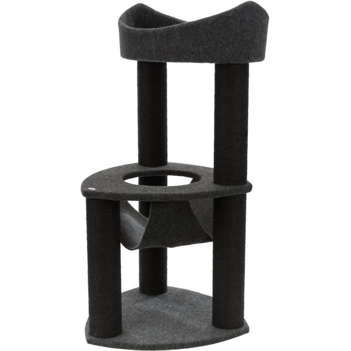 TRIXIE Arbre à chat Felipe, feutre - 110 cm - Gris foncé et gris clair