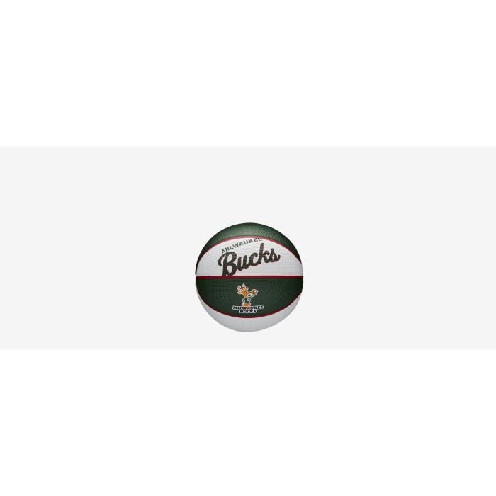 Mini ballon Milwaukee Bucks Nba Team Retro 2021/22 - blanc/vert - TU