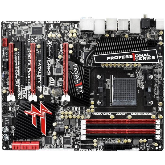 Carte mère ASRock fatal1ty 990FX professional AMD 990FX Socket AM3+ 4xDDR3 32GB ATX Reconditionné - ASRock reconditionné disponible sur Cdiscount Seconde Vie