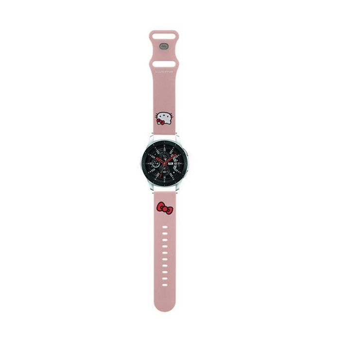 Hello Kitty Silicone Kitty Head Bracelet universel pour montre connectée 22 mm
