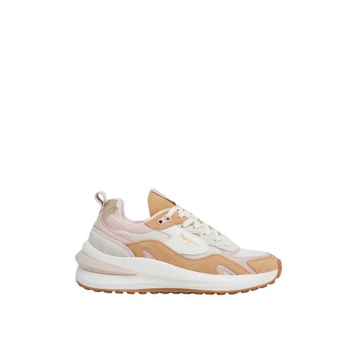 Pepe Jeans Sneakers femme - Pepe Jeans - Winslow Urban - Camel - Lacets - Plat