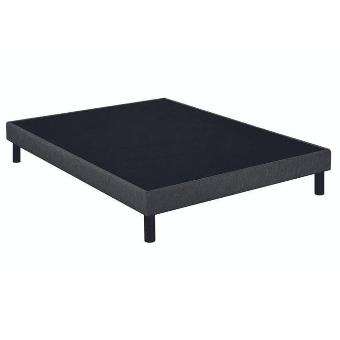 Sommier tapissier Epeda UNIC 2 places Gris anthracite