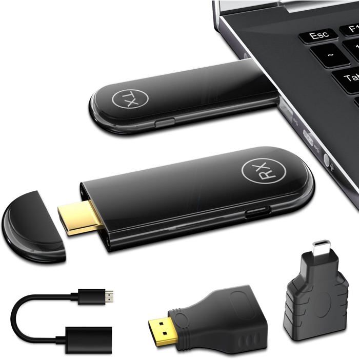 Kit émetteur/récepteur HDMI Sans Fil 1TX/4RX - Diffusion 1080P Jusqu'à 150 M - Plug & Play