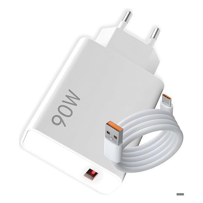 Chargeur Rapide USB-C 45W Pour Xiaomi Redmi Note 14 Pro, POCO X7, Etc. - Câble 2m 6A Inclus, Protection Complète, Charge Turbo