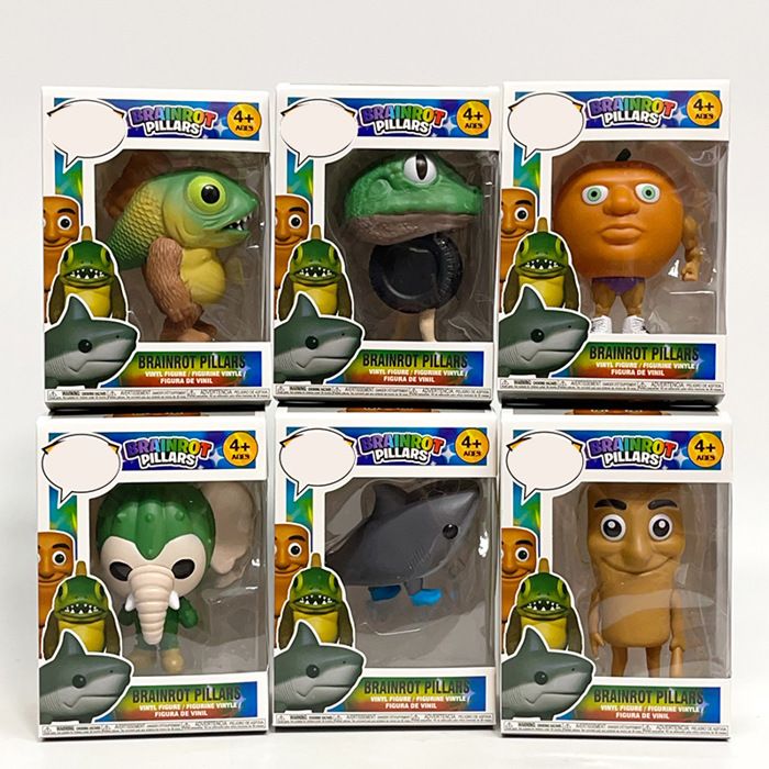 Lot de 6 figurines italiennes Brainrot figurines amusantes Tung Tung