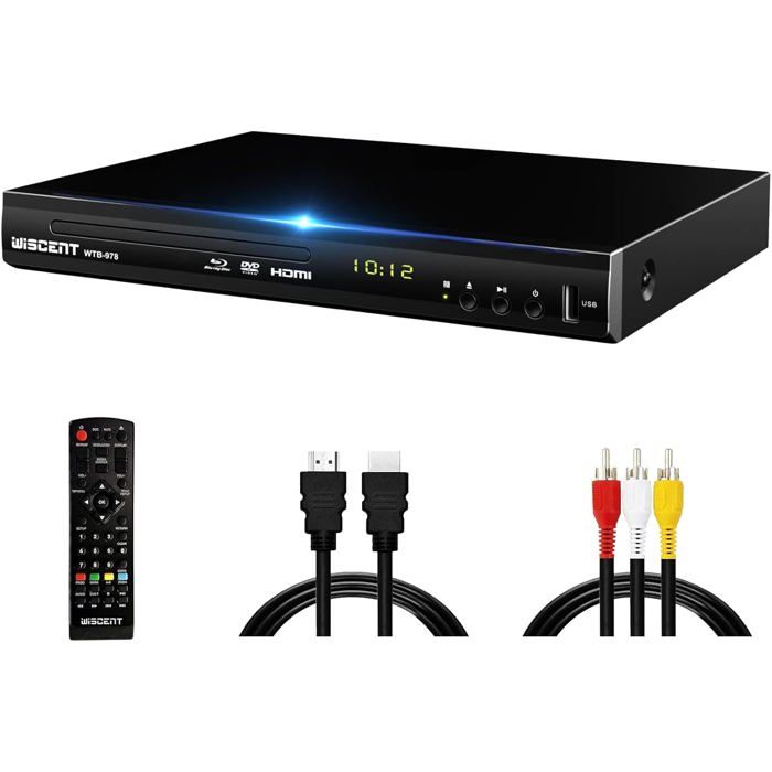 Lecteur Blu-Ray WISCENT WTB-978 Compact Full HD 1080p avec HDMI