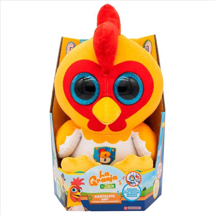 Peluche interactive éducative - BANDAI - Bartolito - 30 cm - Sons et musique - Bilingue anglais et espagnol