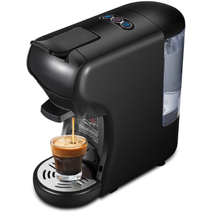 Machine à café ExpressoEspressoCafetiere ItalienneExtraction froide/chaude 4 en 1 à capsules multiple en poudremoulu - Liu