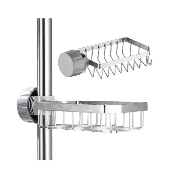 Étagère douche - XVX - Sans perçage - Acier inox 304 - Installation 5s - Design contemporain