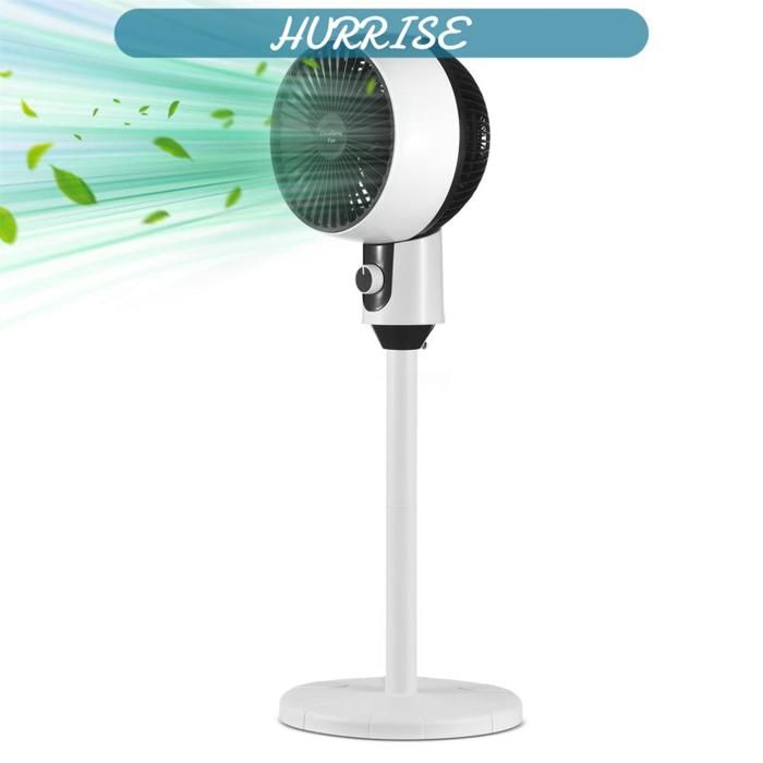 Sonew ventilateur sur pied Ventilateur oscillant sur pied silencieux à 3 vitesses electromenager ventilateur Prise UE NoirBlanc